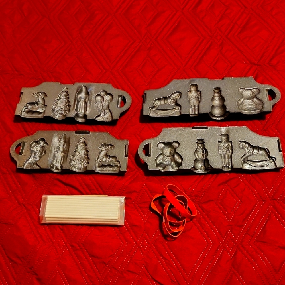 Vintage John Wright Holiday Molds Set